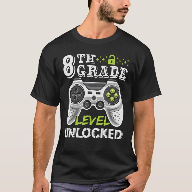 8th Grade Level Complete Class of 2024 Graduation  T-Shirt (Front)