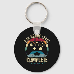 8th Grade Level Complete Gamer Cl Of 2025 Graduati Key Ring