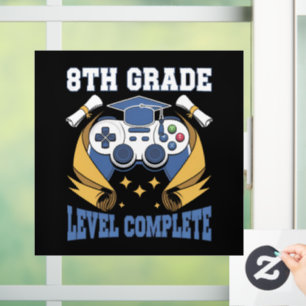 8th Grade Level Complete Gaming Gamer Graduation