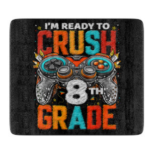 8th Grade Level Unlocked Game On Back To School  Cutting Board