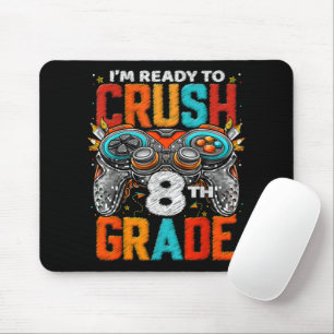 8th Grade Level Unlocked Game On Back To School Mouse Pad