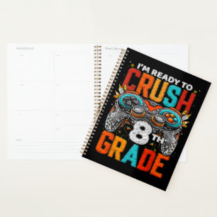 8th Grade Level Unlocked Game On Back To School Planner