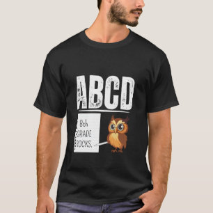 8th GRADE ROCKS Pencil ABCD Teacher Back To School T-Shirt