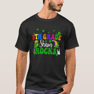 8th Grade Shamrocks Funny Rock Hands Shamrocks Pat T-Shirt
