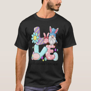 8th Grade Teacher Cute Easter Gnome Spring Love Gn T-Shirt