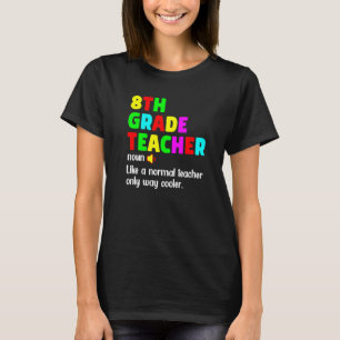 8th Grade Teacher Definition Happy First Day Of Sc T-Shirt