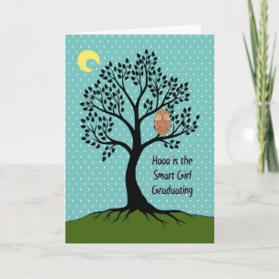 8th Grid Graduation Card for Smart Girl
