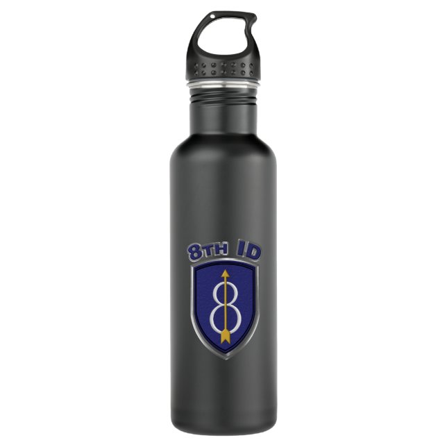 8th Infantry Division “Pathfinder”   710 Ml Water Bottle (Front)