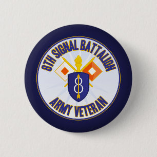 8th Infantry Signal Bn Special Req 6 Cm Round Badge