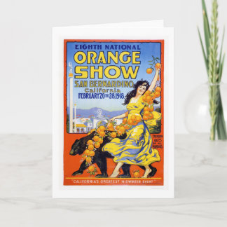 8th National Orange Show 1918 Card