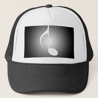 8th Note Black Reversed With White Spotlight Trucker Hat