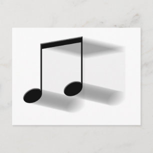 8th Note Blur Postcard