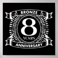 8TH wedding anniversary bronze