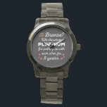 8th Wedding Anniversary I - Bronze Funny Couple Watch<br><div class="desc">Fun design, perfect for anyone who's been married for 8 years and to a wedding vow renewal ceremony. It makes a great matching outfit for couples! 'Bronze? We deserve Platinum for putting up with each other for 8 Years' quote for a couple who got married 8 years ago or a...</div>