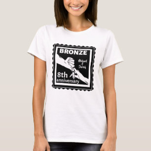 8th wedding anniversary traditional gift bronze T-Shirt