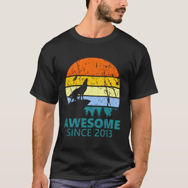 8Th Wolf 8 T-Shirt (Front)