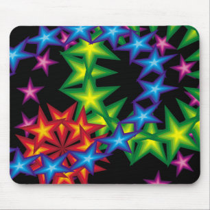 8vivid stars circles mouse pad