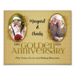 8x10 50th Golden Annivsersary Collage Photo Print