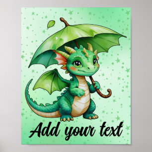 8x10 Baby Dragon Poster