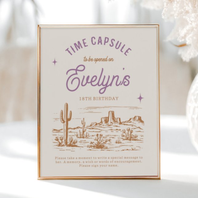 8x10 Cowgirl Time Capsule Sign (Creator Uploaded)