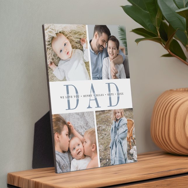 8x10 Custom "Dad" Father's Day Kids Photo Collage Plaque (Creator Uploaded)