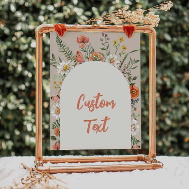 8x10 Custom Wildflower Party Sign (Creator Uploaded)