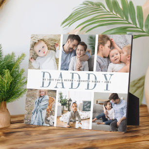 8x10 "Daddy" Fathers Day Kids Photo Collage Plaque