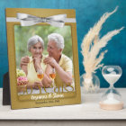 8x10 Golden 50th Wedding Anniversary Photo Frame