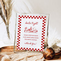 8x10" Handwritten Wavy Border Date Night Ideas