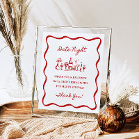 8x10" Handwritten Wavy Border Date Night Ideas