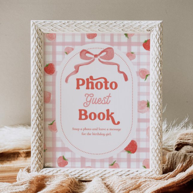 8x10 Inch Berry Photo Guest Book Sign (Creator Uploaded)