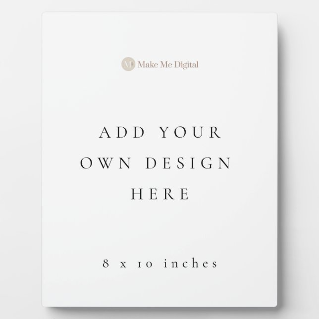 8x10 inch Poster Sign Plaque (Front)