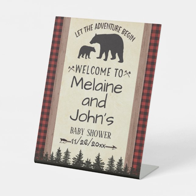 8x10 Lumberjack Welcome Sign (Front)