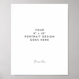 8x10" Portrait Vertical Template Poster