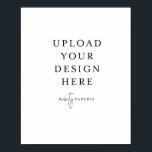 8x10 Poster - Portrait<br><div class="desc">Customise your design in Templett. After you are done editing,  download your file in a JPG format (don't forget to turn on the bleed option). Upload your design here by clicking on the blue "Personalise" button.</div>