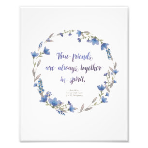 8x10 Print - Anne of Green Gables quote
