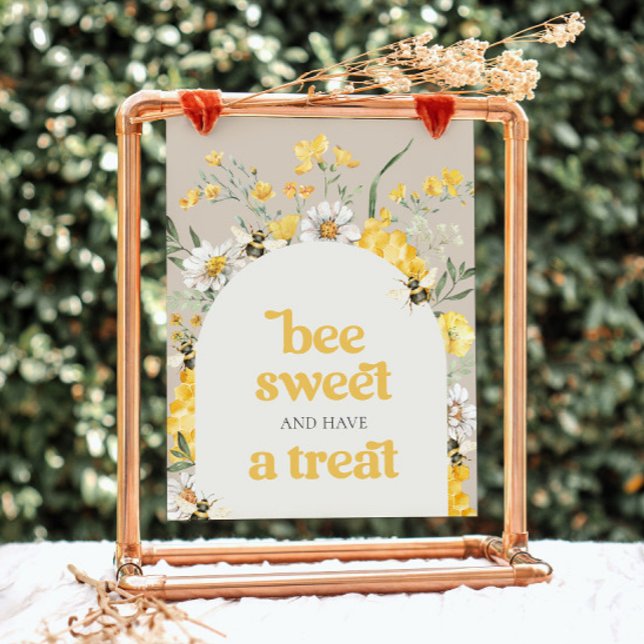 8x10 Printed Wildflower Bee Treat Sign (Creator Uploaded)