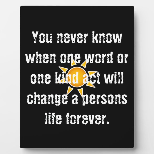 8x10 With Easel Plaque (Front)