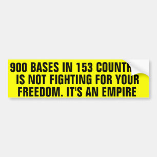 900 Military Bases Bumper Sticker