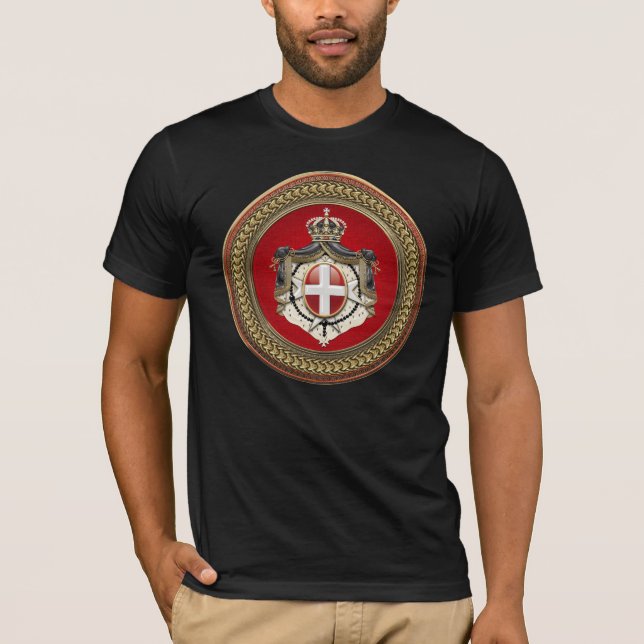 [900] Order of Malta - SMOM Coat of Arms T-Shirt (Front)