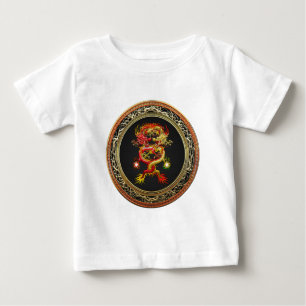 [900] Red and Yellow Dragons Baby T-Shirt