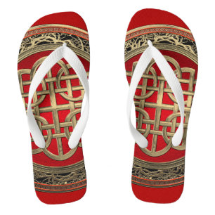 [900] Sacred Celtic Gold Knot Cross Thongs