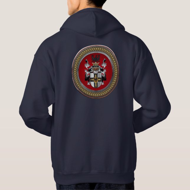 [900] Teutonic Order Coat of Arms Hoodie (Back)