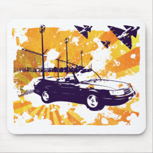 900 turbo convertible grunge mousepad orange