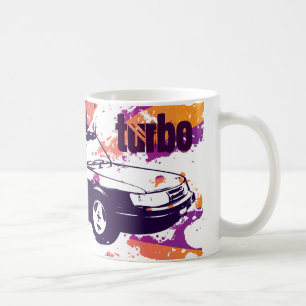 900-vert turbo mug- grunge magenta/orange coffee mug