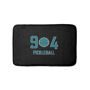 904 Pickleball Teal Bath Mat
