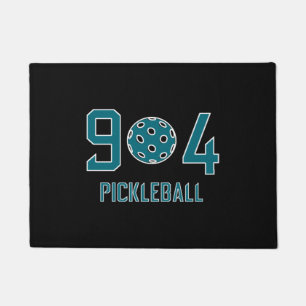 904 Pickleball Teal   Doormat