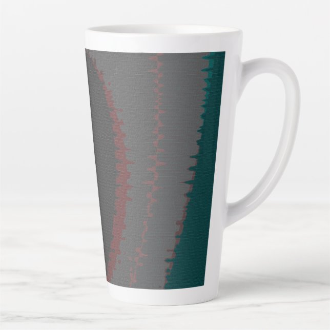 906 The World Is Abstract Latte Mug (Right)