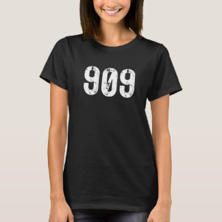 909 Area Code San Bernardino CA Mobile Area Code 9 T-Shirt