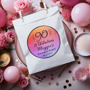 90 and Fabulous 90th Birthday Party  Favour Bag